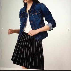 LOFT - Striped Sweater Skirt (Size S Petite)